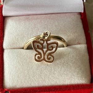 SOLD James Avery 14K Spring Butterfly Ring